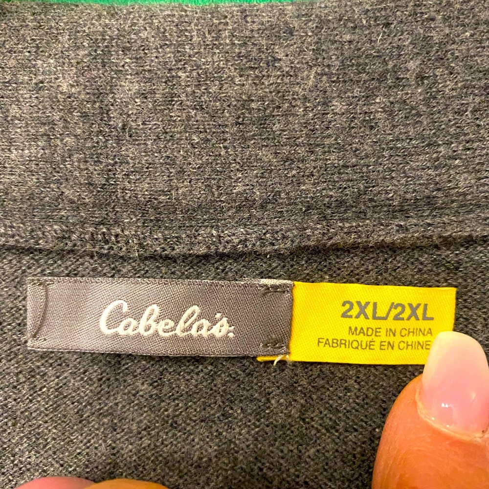 Cabelas heather grey xxl sweater dress